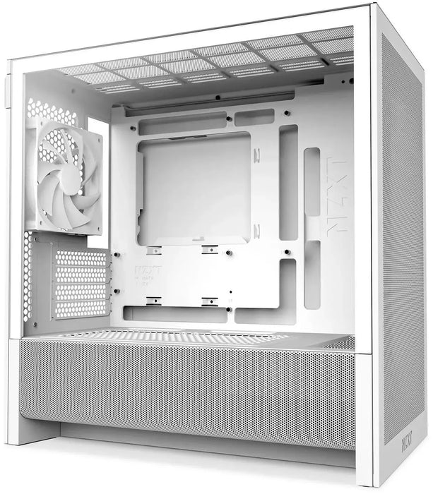 NZXT H3 Flow 2025 All White Micro-ATX Tower Case