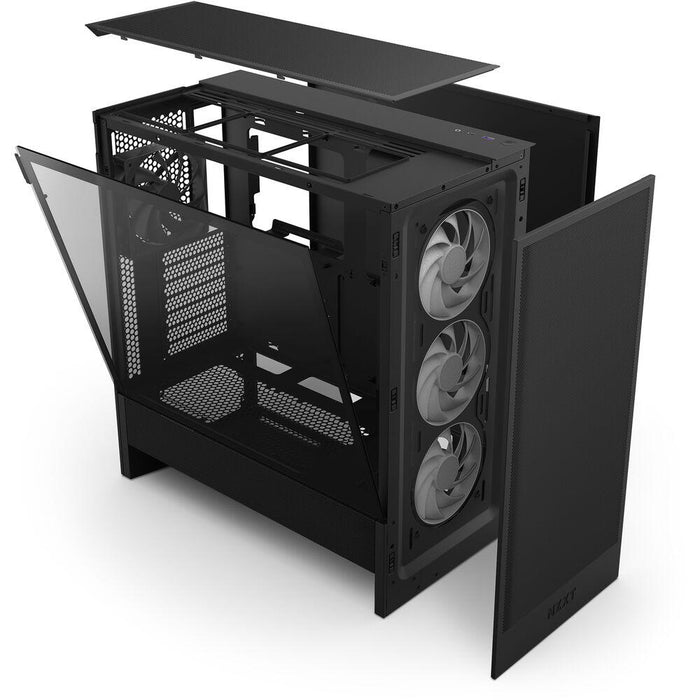 NZXT H5 Flow RGB 2024 Black Mid-Tower Case