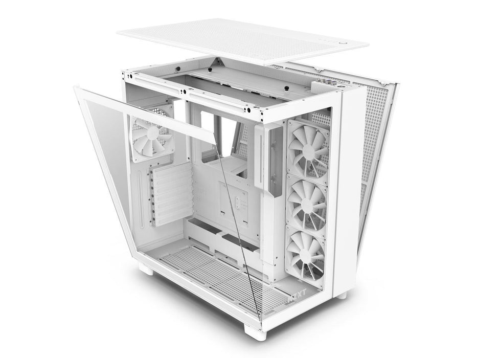 NZXT H9 Flow Matte White Case