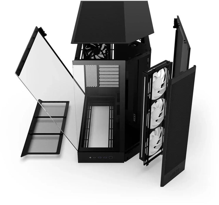 NZXT H9 Flow RGB Dual-Chamber Case - Black