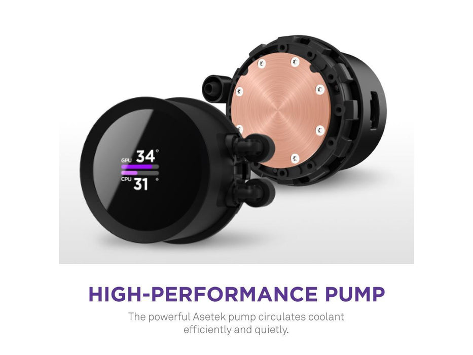 CPU Cooler NZXT Kraken 360 Black, 1.54 "LCD Display