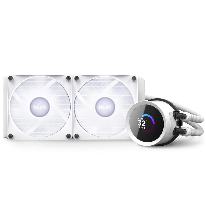 CPU Cooler NZXT Kraken 240 RGB White, LCD Display