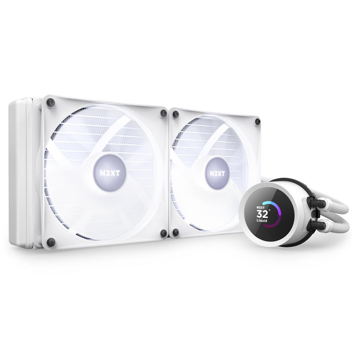 CPU Cooler NZXT Kraken 240 RGB White, LCD Display