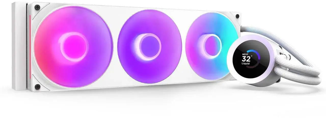 CPU Cooler NZXT Kraken Plus 360 RGB LCD Display - White