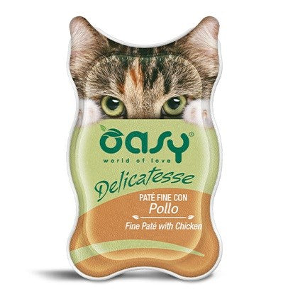 OASY Delicatesse Fine paté with Chicken - wet cat food - 85g