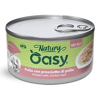 OASY Natury Soft jelly Chicken with chicken ham - wet cat food - 150g