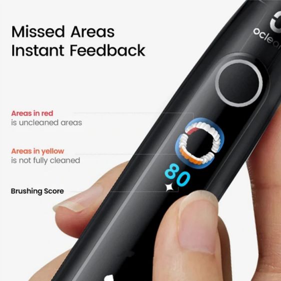 Electric toothbrush Oclean X Pro 20 Set, AI, Maglev 4.0, 84000 rpm, Wi-Fi, FlexFit, IPX7, Green