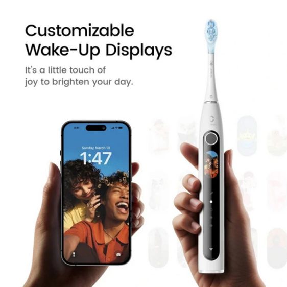 Electric toothbrush Oclean X Pro 20 Set, AI, Maglev 4.0, 84000 rpm, Wi-Fi, FlexFit, IPX7, White