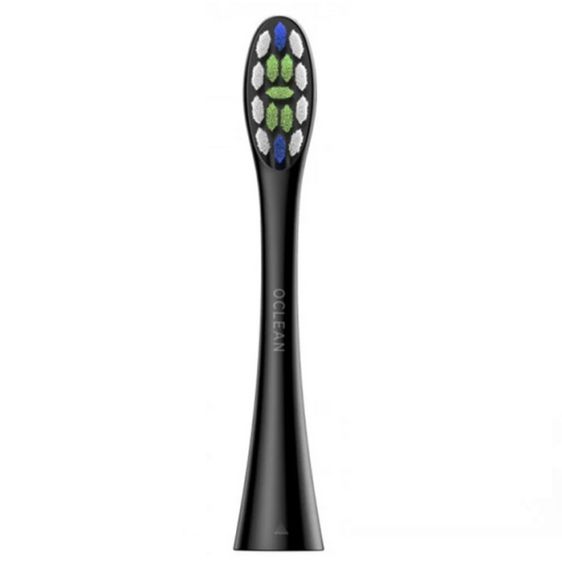 Set of 6 replacement heads for electric toothbrush Oclean Professional Clean Brush Head, Hard, Black