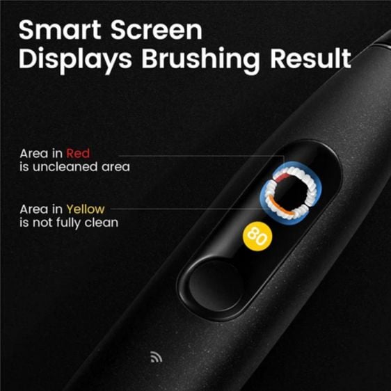 Electric toothbrush Oclean X Ultra 20, AI voice assistant, 84000 rpm, Wi-Fi, Bluetooth, Black