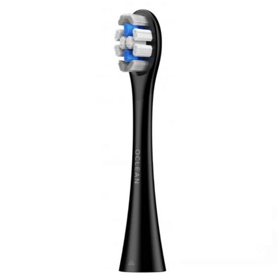 Set of 2 replacement heads for Oclean Delicate Care Electric Toothbrush, Soft, For Children, Black