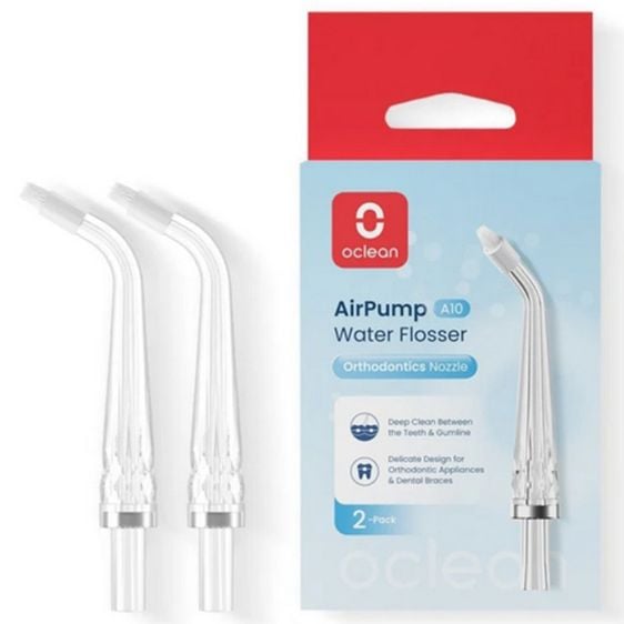 Set of 2 orthodontic tips Oclean N21 Nozzle, Compatible with AirPump A10,