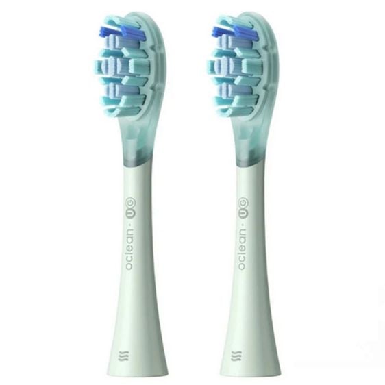 Set of 2 replacement heads for electric toothbrush Oclean Ultra Gum Care Brush Head, Soft, Green
