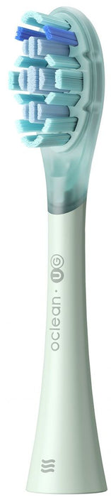Set of 2 replacement heads for electric toothbrush Oclean Ultra Gum Care Brush Head, Soft, Green