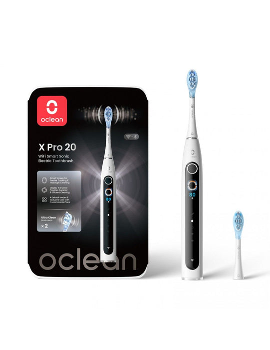 Electric toothbrush Oclean X Pro 20, AI, Maglev 4.0, 84000 rpm, Wi-Fi, FlexFit, IPX7, White