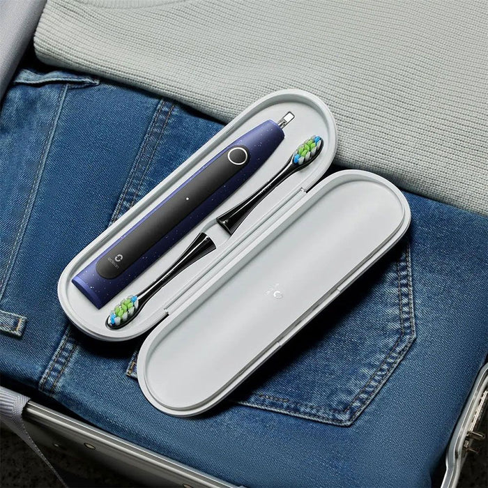 Electric toothbrush Oclean X Lite Set, 72000 rpm, 5 modes, Smart, Touchscreen, + Case, Dark blue
