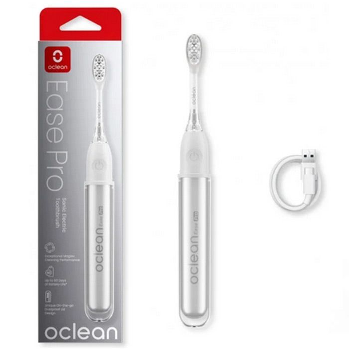 Electric toothbrush Oclean X Ease Pro, 2.5W, 72000 rpm, 5 modes, Timer, 90 days autonomy, Silver
