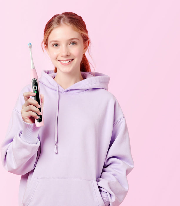 Children's electric toothbrush Oclean X Kids, 2.5W, 72000 rpm, 5 modes, Timer, Pink