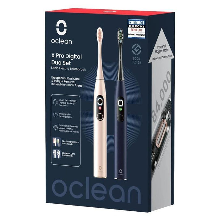 Electric toothbrush Oclean X Pro Digital Duo Set Dark Blue +Golden 100