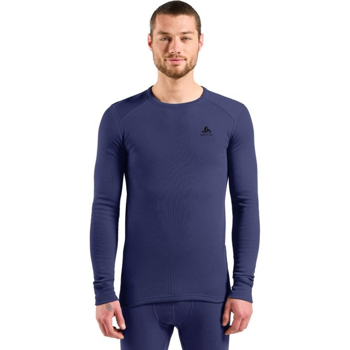 Bielizna termoaktywna z długim rękawem Odlo BL TOP crew neck l/s MERINO 260 roz. S Niebieska