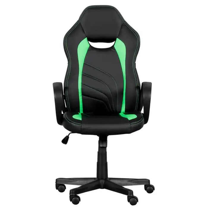OFFICE CHAIR CARMEN 7525 BLACK - GREEN - Офис столове<<<Мебели и обков<<<Мебели и интериор<<<Praktiker