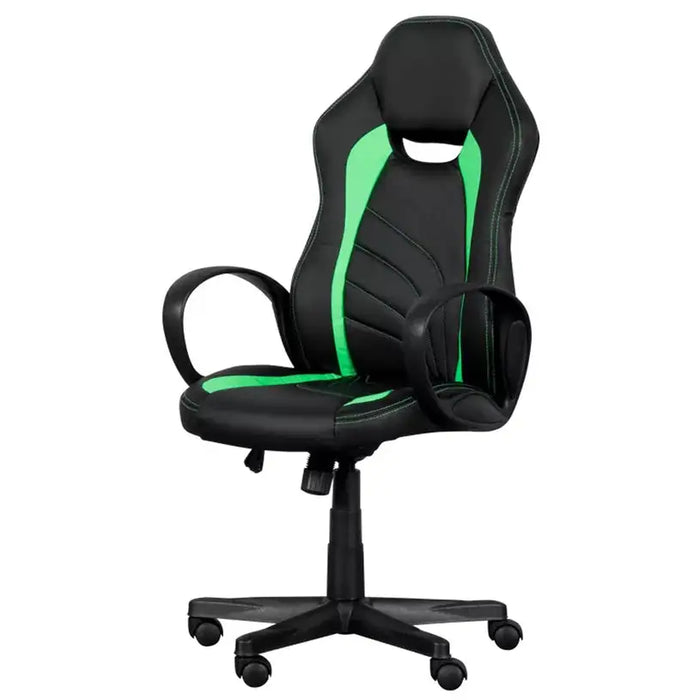 OFFICE CHAIR CARMEN 7525 BLACK - GREEN - Офис столове<<<Мебели и обков<<<Мебели и интериор<<<Praktiker