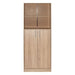 OFFICE SHELF WITH 2 DOORS AND 2 SHELVES EKO E10 70X185X34 CM. SONOMA OAK - Етажерки и рафтове<<<Мебели и обков<<<Мебели