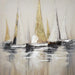 OIL PAINTING 35X35 CM. GOLDEN BOATS - Картини<<<Декорации<<<Мебели и интериор<<<Praktiker