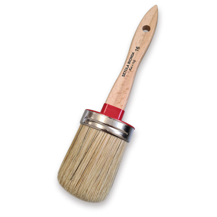 OVAL BRUSH WITH WOODEN HANDLE FOR CHALK PAINTS 55 MM OK No16