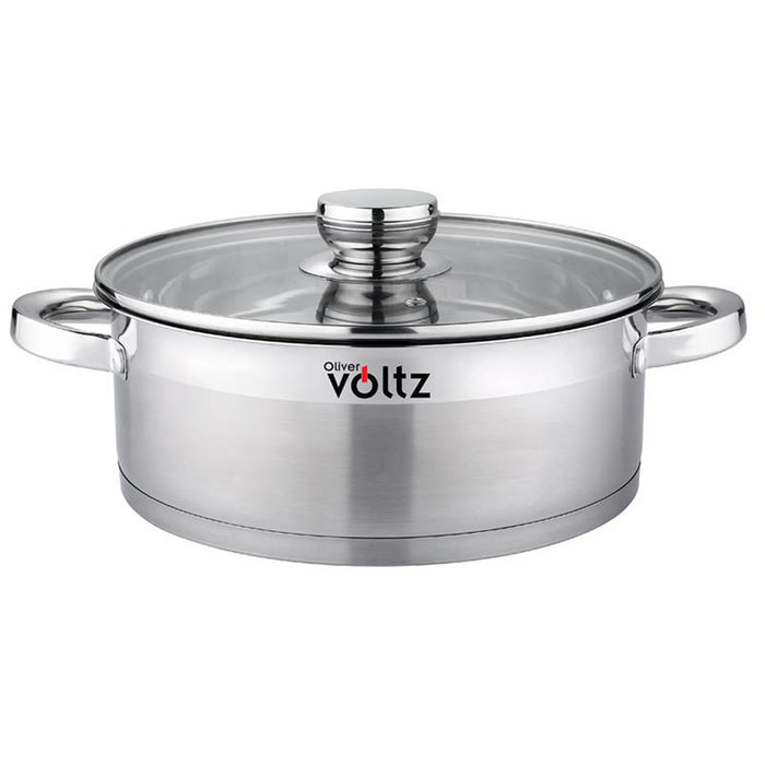 POT 26X10CM 5.1L SHALLOW INDUCTION OLIVER VOLTZ