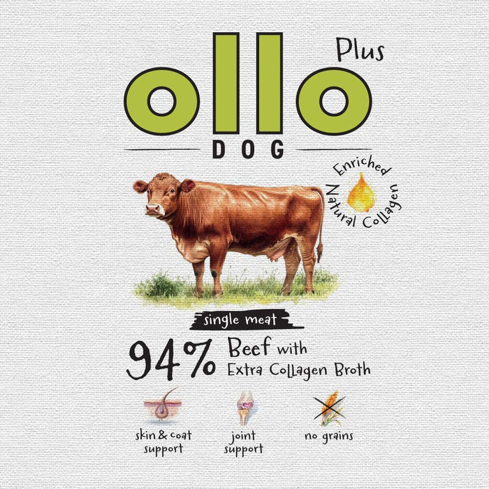 OLLO Plus Collagen Beef - wet dog food - 400g