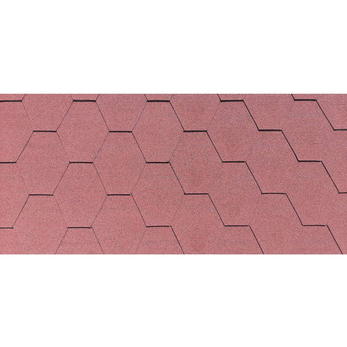 BITUMINOUS TILES ONDULINE FIRST HEXA RED