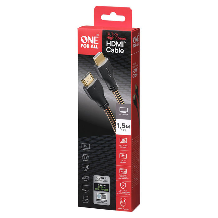 CABLE HDMI ULTRA HIGH SPEED 8K 1.5M ONE FOR ALL