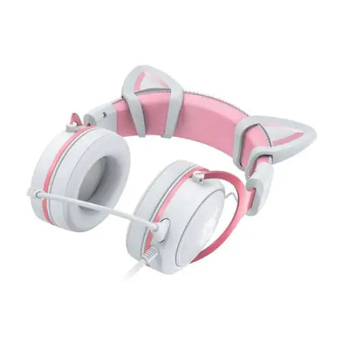 ONIKUMA X10 White/Pink/Cat Ears Gaming Headphones - Wired<<<Headphones<<<Audio<<<InnproXML