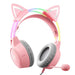 ONIKUMA X15Pro Gaming Headphones Pink/Cat Ears - Wired<<<Headphones<<<Audio<<<InnproXML