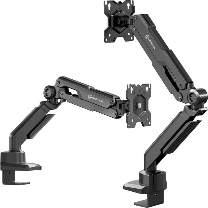 ONKRON G90-B Swivel and tilt desk mount for 13‘-34’ monitors, max. 10 kg, with rotation, black