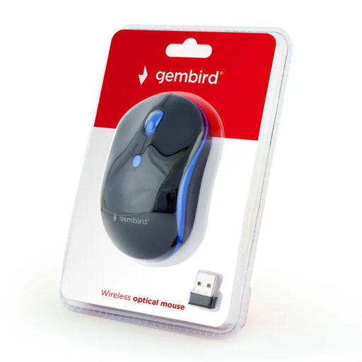 Optical Wireless Mouse GEMBIRD MUSW-4B-03-B Black/Blue (1 Unit) - Електроника Периферни и резервни части<<<Компютри|