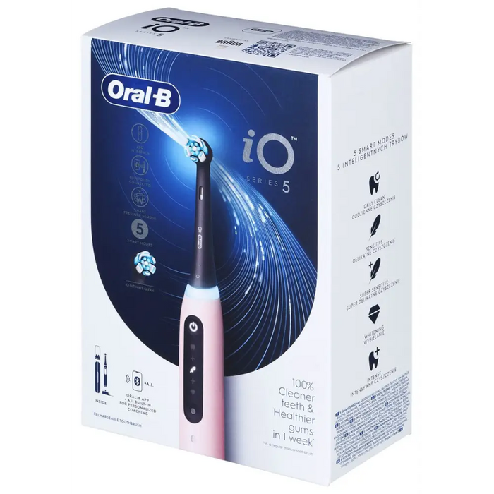 Oral-B iO5 Pink electric toothbrush - Tooth brushesAGD-SDZ<<<Home Appliance - ProductsAGD<<<ActionPL