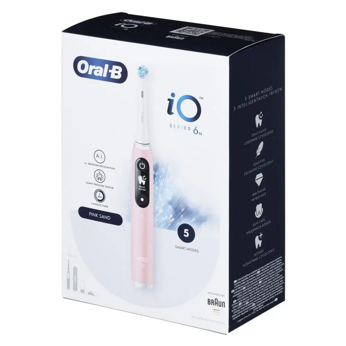 Oral-B iO6 Pink electric toothbrush - Tooth brushesAGD-SDZ<<<Home Appliance - ProductsAGD<<<ActionPL