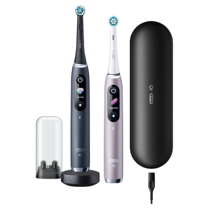 Electric toothbrush ORAL B IO9 DUO BLACK ROSE QUARTZ