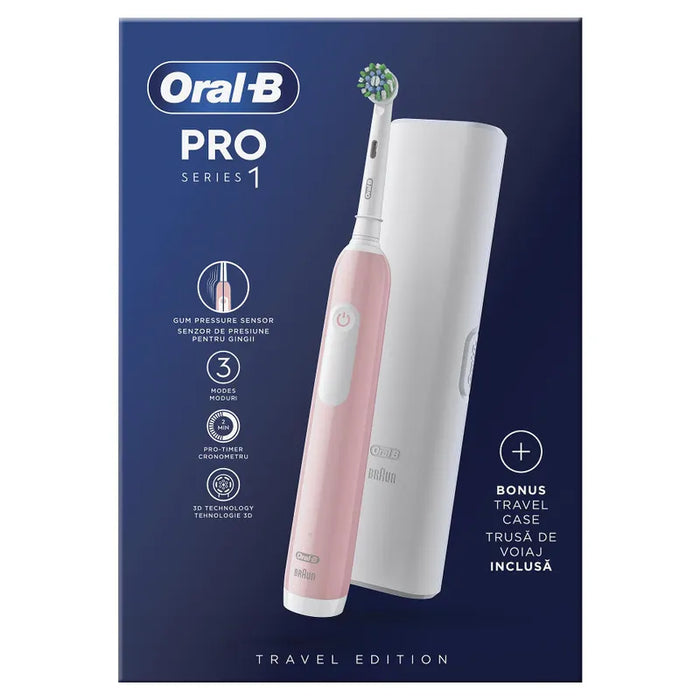 Electric toothbrush Oral B PRO 1 PINK + TC 6/8/6