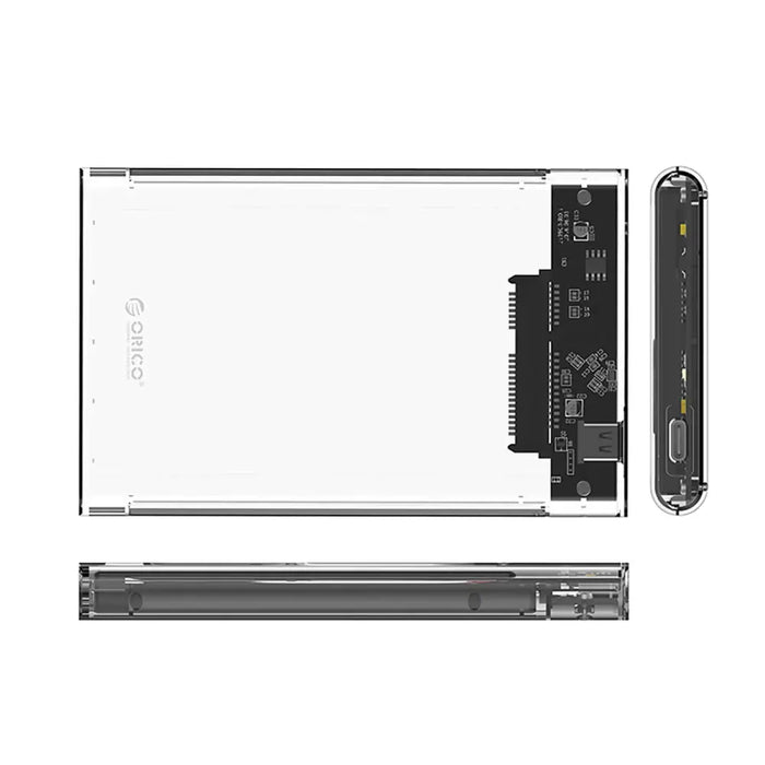 Orico 2139C3 2.5’’ HDD/SSD USB-C 5Gb/s Disk Drive - Transparent - Disk adapters<<<HurtelXML