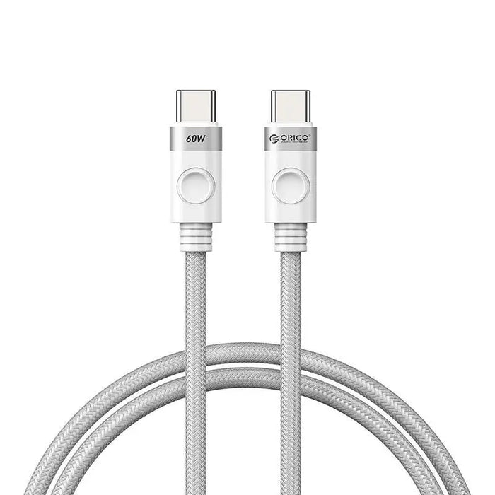 Orico 60W USB-C to USB-C charging cable (white) - USB-C to USB-C<<<USB cables<<<GSM Accessories<<<InnproXML