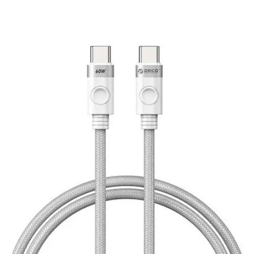 Orico 60W USB-C to USB-C charging cable (white) - USB-C to USB-C<<<USB cables<<<GSM Accessories<<<InnproXML