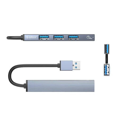 Orico AH-A13 USB-A Hub Docking Station 1x USB-A 3.0 + 3x USB-A 2.0 - Gray - USB hubs<<<HurtelXML