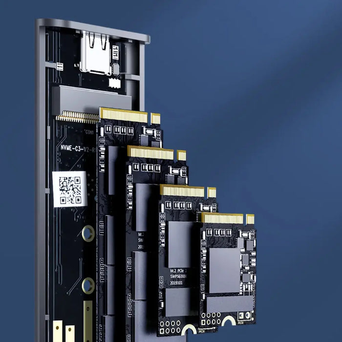 Orico AM2C3-G2 M.2 NVME USB-C 3.2 Disk Drive - Gray - Disk adapters<<<HurtelXML