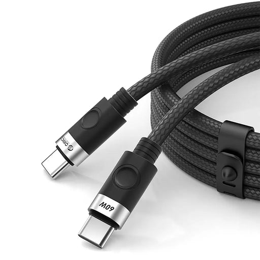 Orico CDX 60W 3A Power Delivery USB-C - USB-C 1m Cable - Black - Cell phone cables<<<HurtelXML