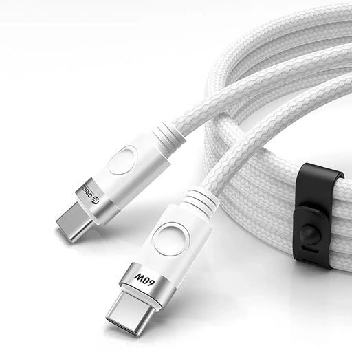 Orico CDX 60W 3A Power Delivery USB-C - USB-C 1m Cable - White - Cell phone cables<<<HurtelXML