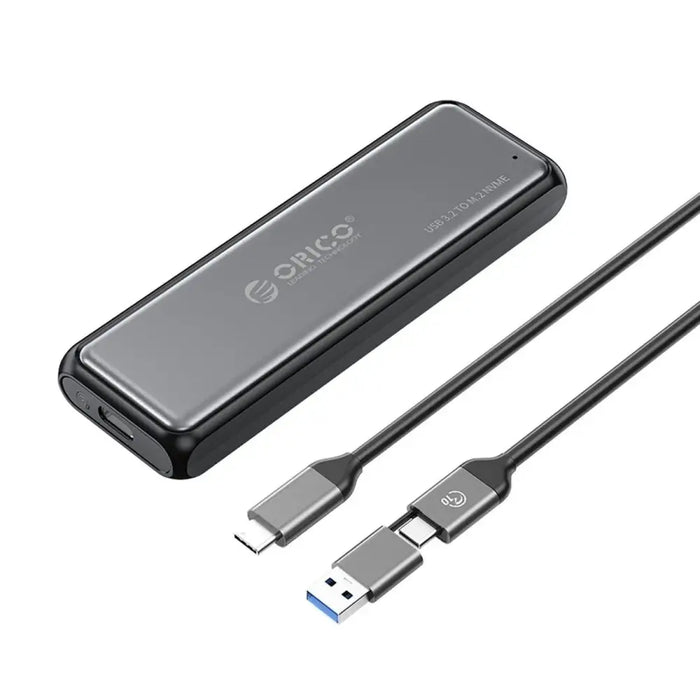 Orico DDM2-C3-G2 M.2 NVME USB-A USB-C 3.2 10Gb/s Disk Drive - Gray - Disk adapters<<<HurtelXML