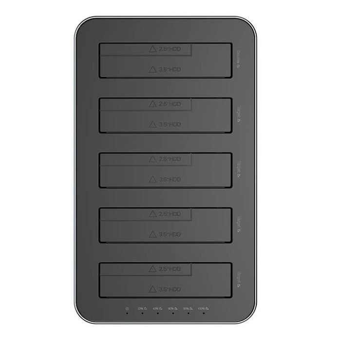 Orico docking station for 2.5’’ / 3.5’’ HDD / SSD 5Gbps USB-C to USB-C/A with cloning function (black) - Docking